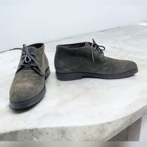 KD KD Men's Suede Lace-Up Beatle Boots Grey Italy Sz 43